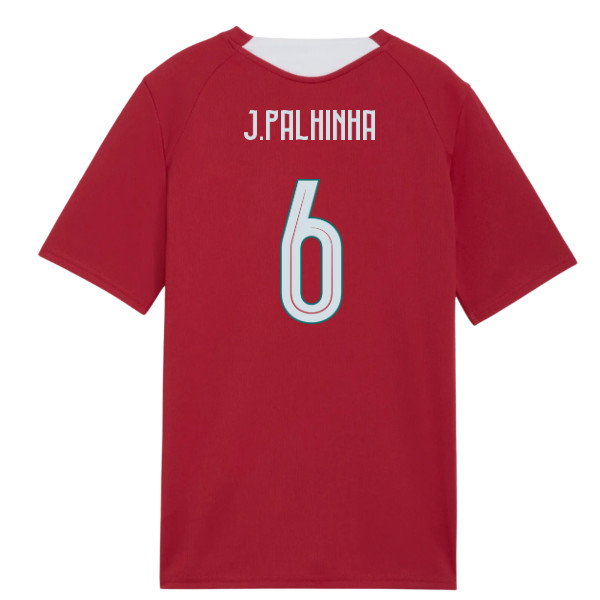2026-2027 Portugal Training Jersey (Red) - Kids (J.Palhinha 6)-SoccerKits Hub | Buy Soccer Jerseys Online